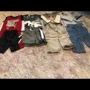 8 Pc Lot of Boys Tees/Shorts 18 mo